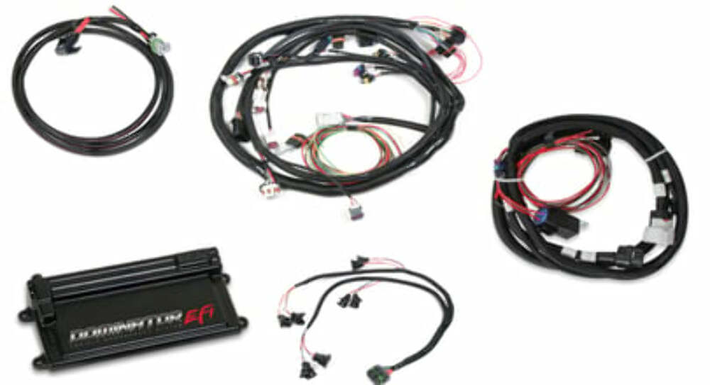 Holley EFI Dominator EFI-LS2 Main Harness w/ Trans Control w/EV1 Injector Harness 550-658 for Ford 12.3 inch