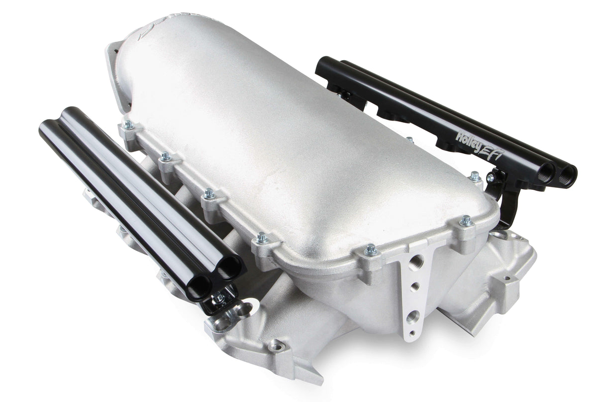 Holley EFI Dual Fuel Injector LS1 Lo-Ram Top-Feed EFI Intake Manifold Kit - 300-624