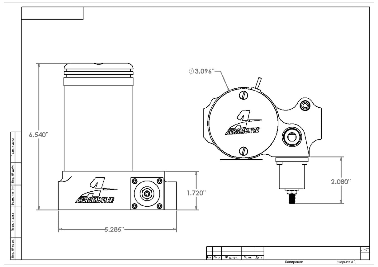Aeromotive fuel pump carbureted 11202