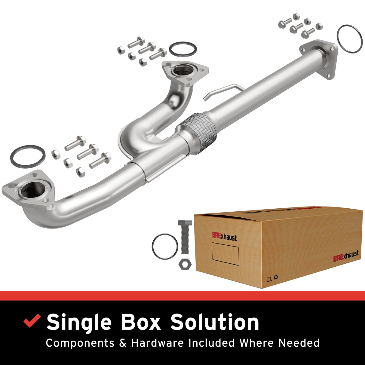 2003-2006 Acura MDX Direct-Fit Front Pipe Kit 107-0094 stainless steel