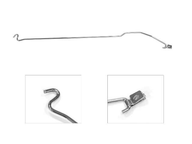 Hood Prop Rod (Stainless) fits Ford Mustang 05-09 E5RZ-16826-S muscle car 8993