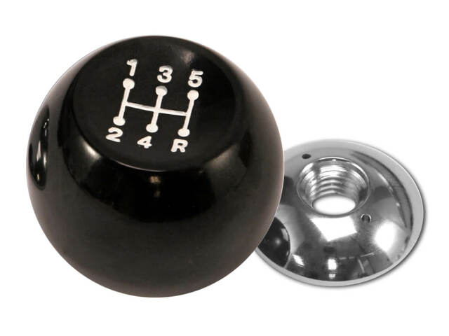 Shift Knob Classic 5Speed Black fits Ford Mustang 1985-1993 Drake -E5ZZ-7213-T5 muscle car 6106024