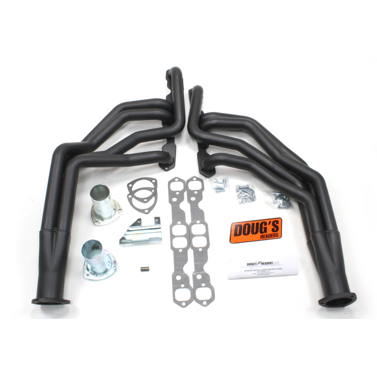 Long Tube Headers for 62-67 Nova 265-400 SBC Stock or Mustang II style D317-B