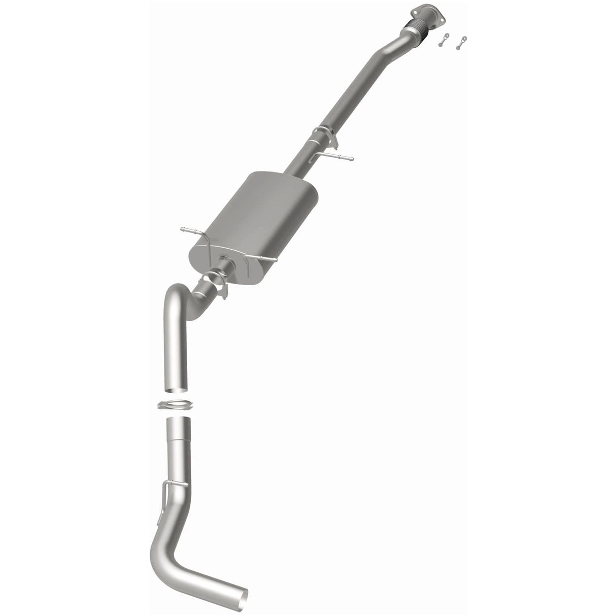 2007-2008 Chevy Silverado 1500 Direct-Fit Replacement Exhaust System 106-0464 aluminized steel