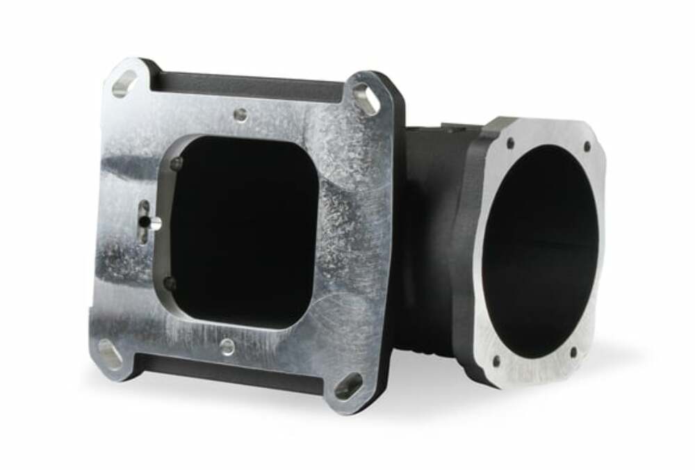 Holley EFI EFI Throttle Body Intake Elbow-Black Finish - 300-240BK