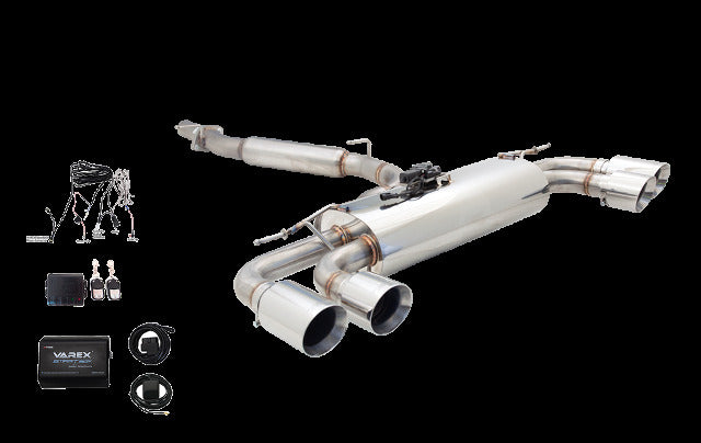 XFORCE ES-AS313H-VMKSB-CBS - Varex S/S Cat-Back Exhaust System w/ Quad Rear Exit