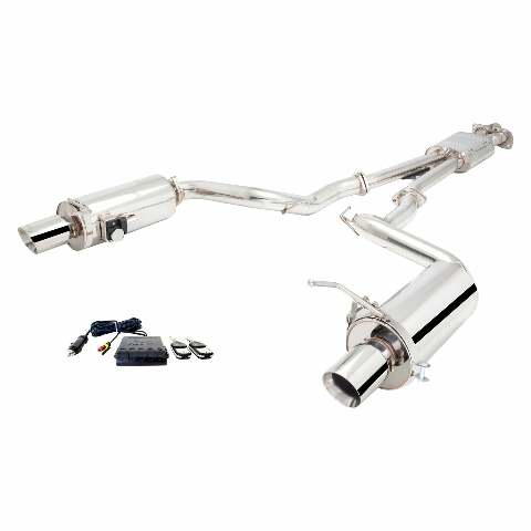 XFORCE Exhaust ES-FM17-VMK-CBS Varex 304 SS Cat-Back Exhaust w/ Split Rear Exit