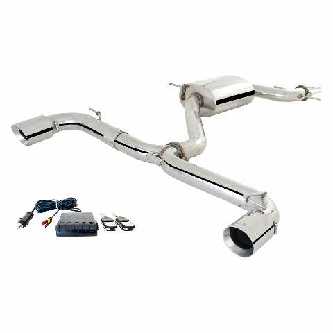 XFORCE Exhaust ES-VW06-VMK-CBS- Varex 304 SS Cat-Back Exhaust w/ Split Rear Exit