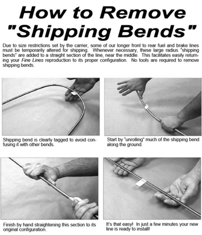 1970-74 Plymouth Barracuda Transmission Cooler Lines 727 Stainless ETC7001SS