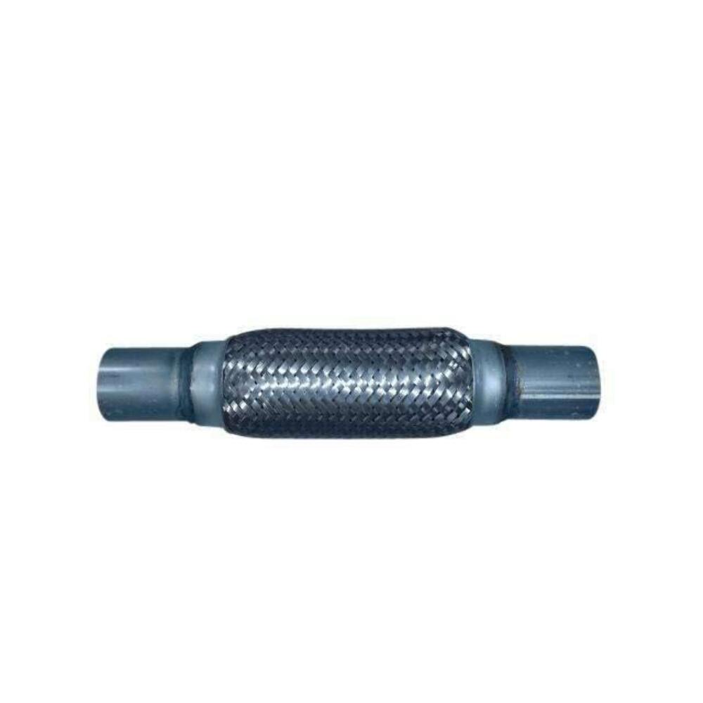 Exhaust flex pipe 1.75 x 8 Ends Stainless Steel Double Braided Rol 1 3/4 inch inlet/outlet 12 inch body length clamp or weld