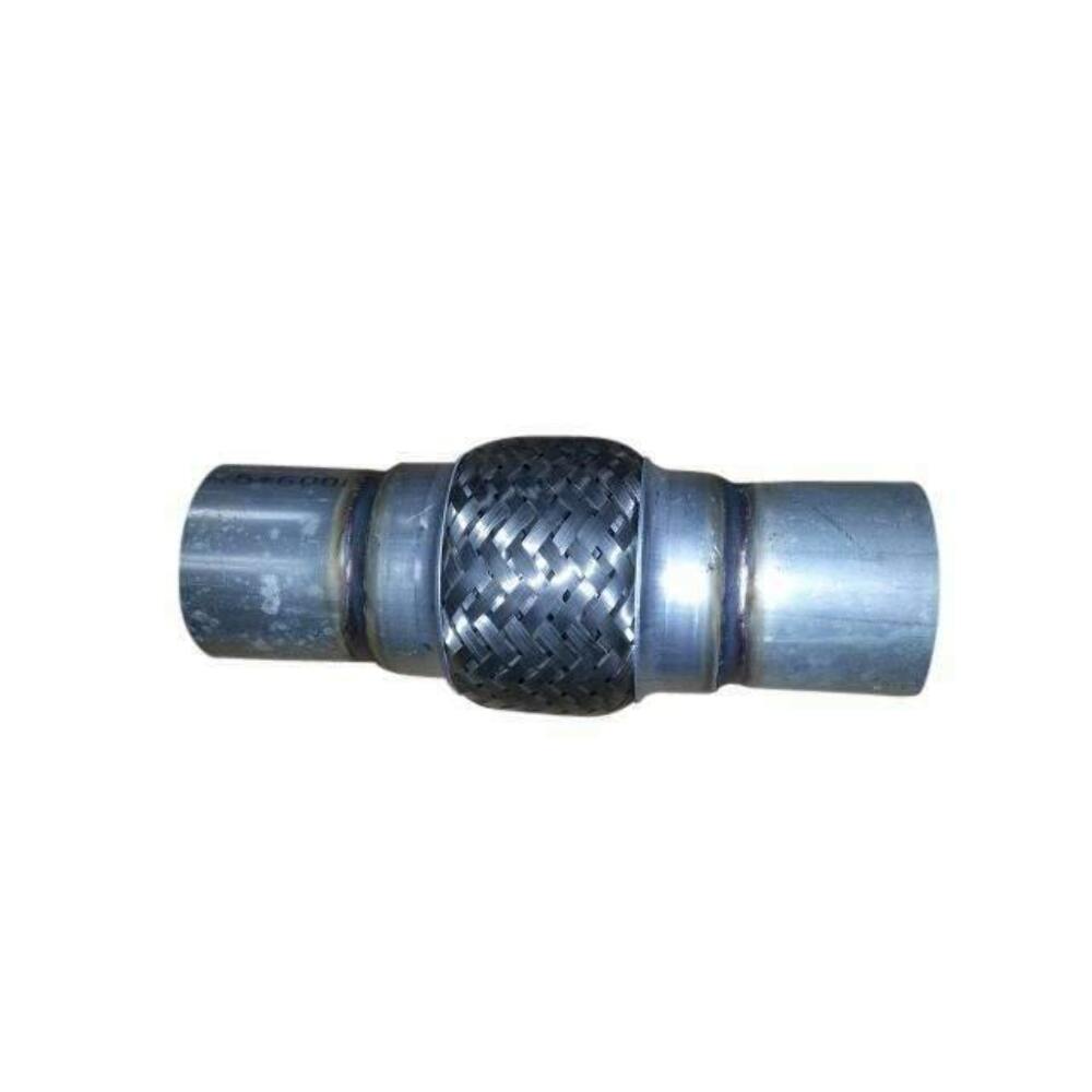 Exhaust flex pipe Stainless Steel Double Braid 2.25 x 4 Rol 2 1/4 inch inlet/outlet 8 inch body length double braided clamp or weld