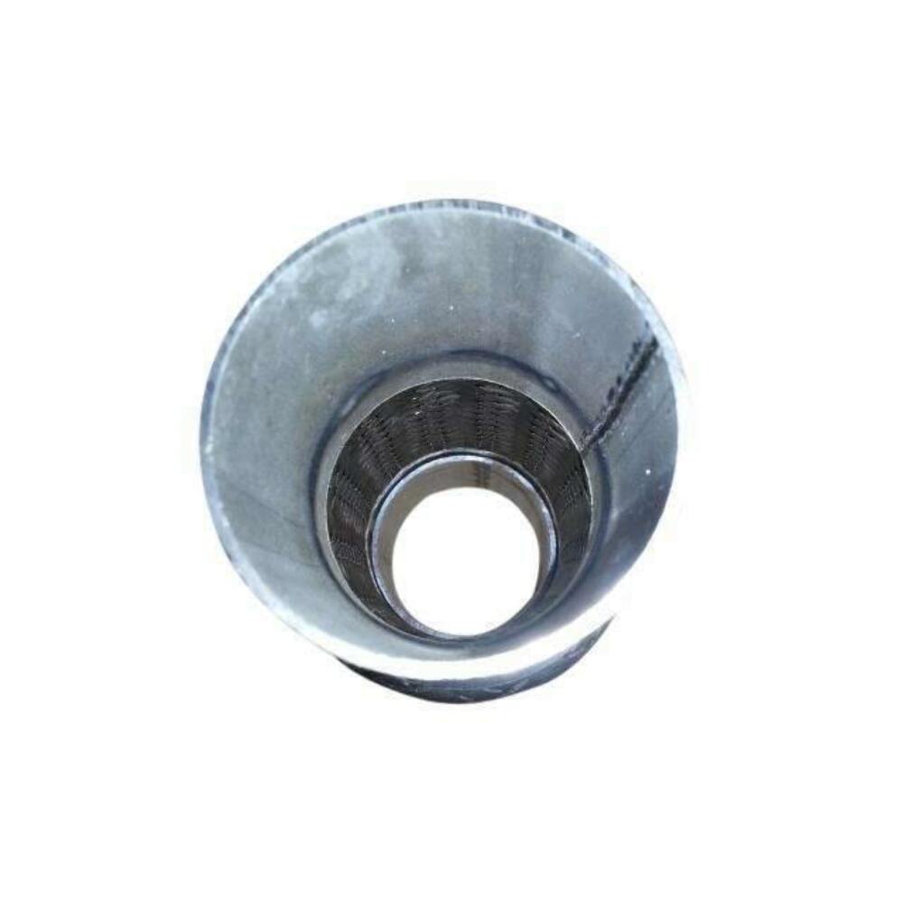 Exhaust flex pipe Stainless Steel Double Braid 2.25 x 4 Rol 2 1/4 inch inlet/outlet 8 inch body length double braided clamp or weld