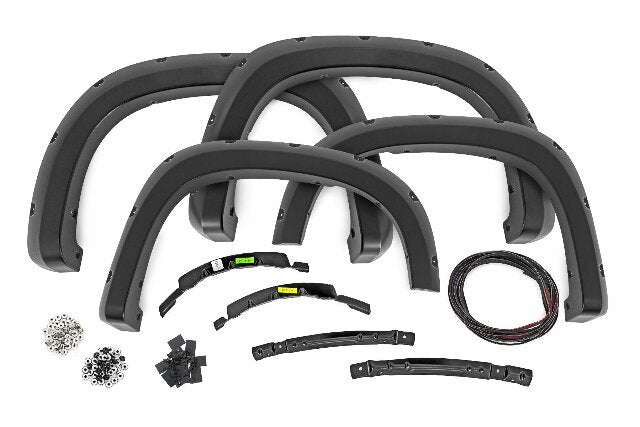 Fits Chevy Silverado 1500(2022-24) Pocket Fender Flares G7C Red Hot F-C12211-G7C