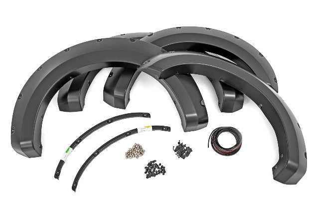 Fits Ford F-250 SD (17-22) Pocket Fender Flares BN Silver Spruce F-F21112-BN