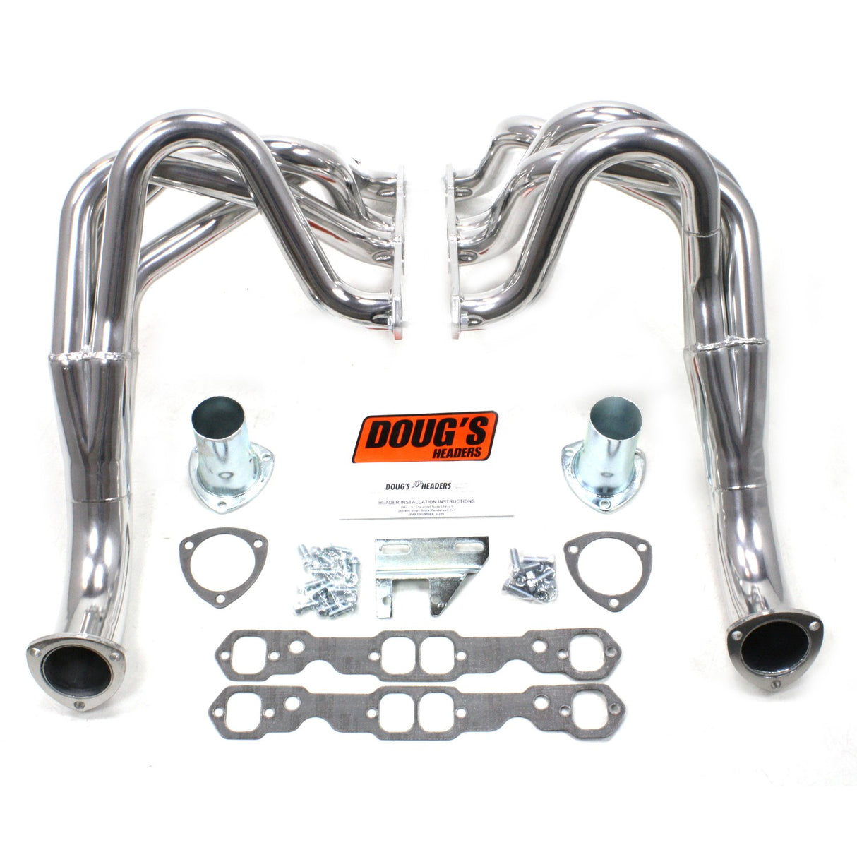 Fenderwell Headers for 62-67 Chevy II 265-400 SBC W/O EGR/A.I.R. D329