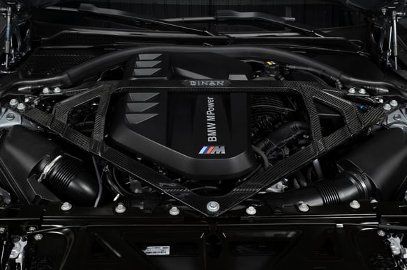 Gloss Carbon Fiber Strut Tower Brace for 2021-2025 BMW M2/M3/M4 D180-0015 BMW performance