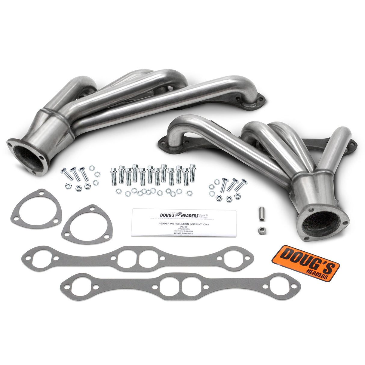Mid-Length Headers for 82-92 GM F Body 265-400 SBC 1-5/8in Primary D3320-SS