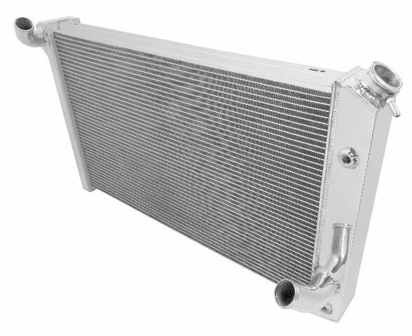 Aluminum Radiator - 4 Row - FB250 for 1973-1976 Chevy Corvette polished
