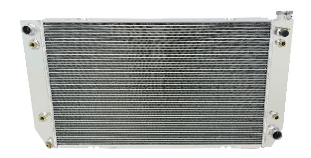 Aluminum Radiator- 3 Row - FB285 for Ford polished