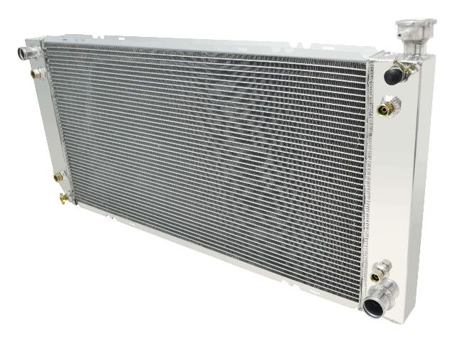 Aluminum Radiator- 3 Row - FB287 for Ford polished