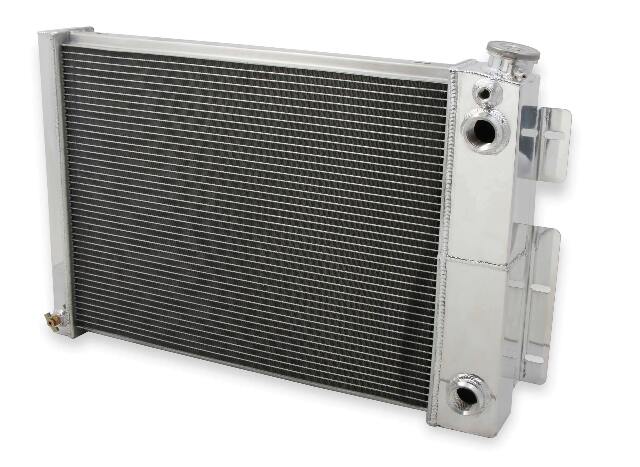 Aluminum Radiator, w/ GM LS Swap- 3 Row - FB300 for 1968-1969 Chevy Chevelle polished