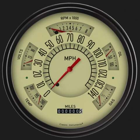 66-77 Bronco Package, Tan FB66T for Ford dash gauge cluster