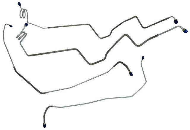 1/2 Ton Truck Front Brake Line Set 4x4 Power Brakes fits 1981-1987 Chevy K10 Pickup FBL429 Shafer's Classic Reproductions