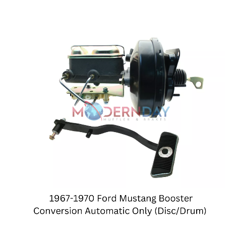 power brake booster and master cylinder kit for 1967-1970 Ford Mustang black drum brake power brake manual brake fits-1967-1970-ford-mustang-booster-conversion-automatic-only-d MBM