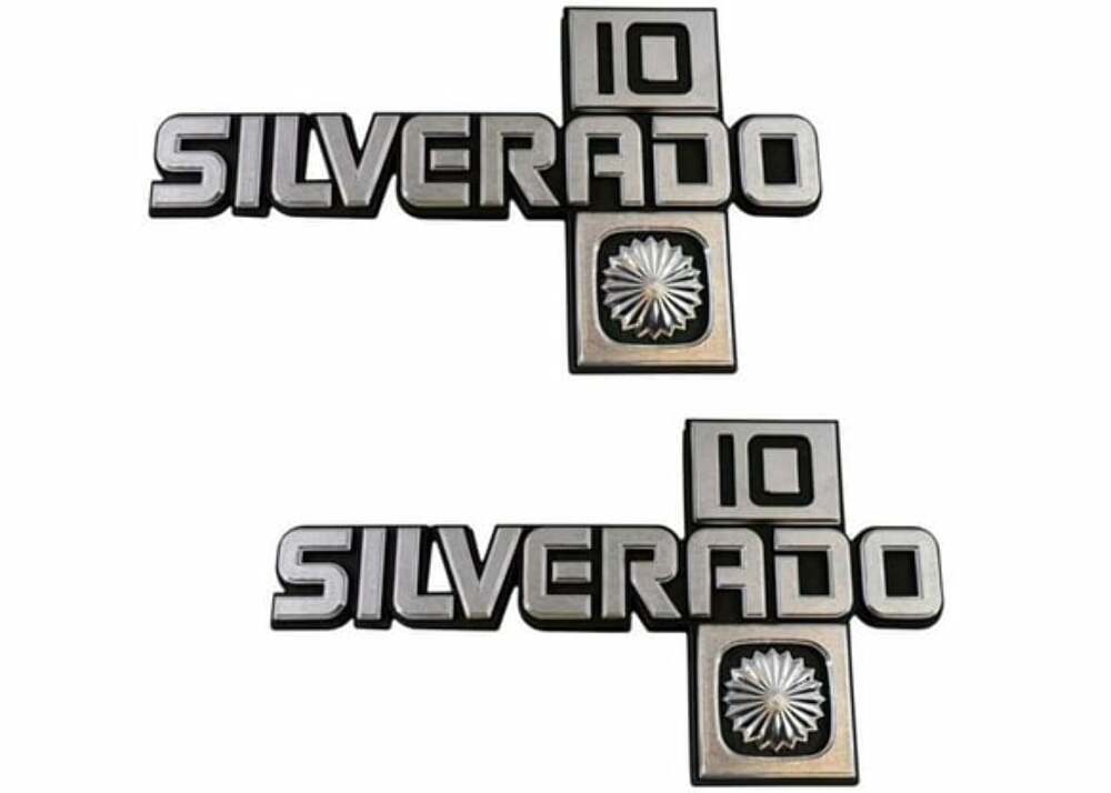 1987 Chevrolet Blazer; Chevy Fender Emblem - Silverado 10 - Pair FE87SV1