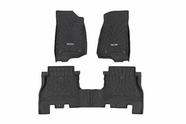 Floor mats for 2018-2024 Wrangler by Rough Country