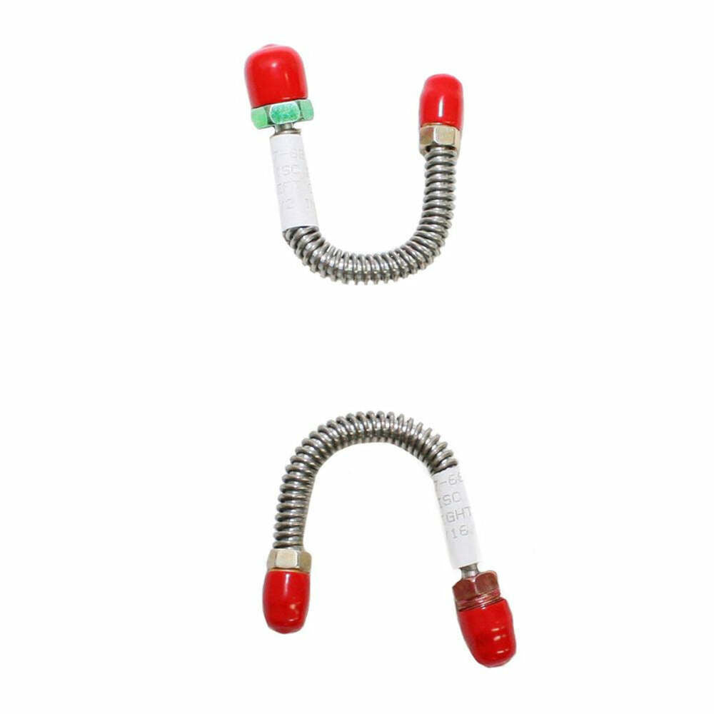 Replacement Line for 67-68 Camaro, 3/8 Inlet Ports Pair; Stainless stainless steel