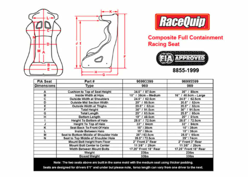 RaceQuip racing safety gear large 96995599RQP