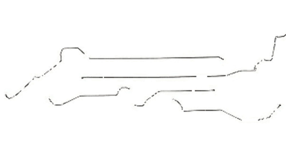 Rear Brake Line Kit for 1997-2003 Front to ABS stainless steel