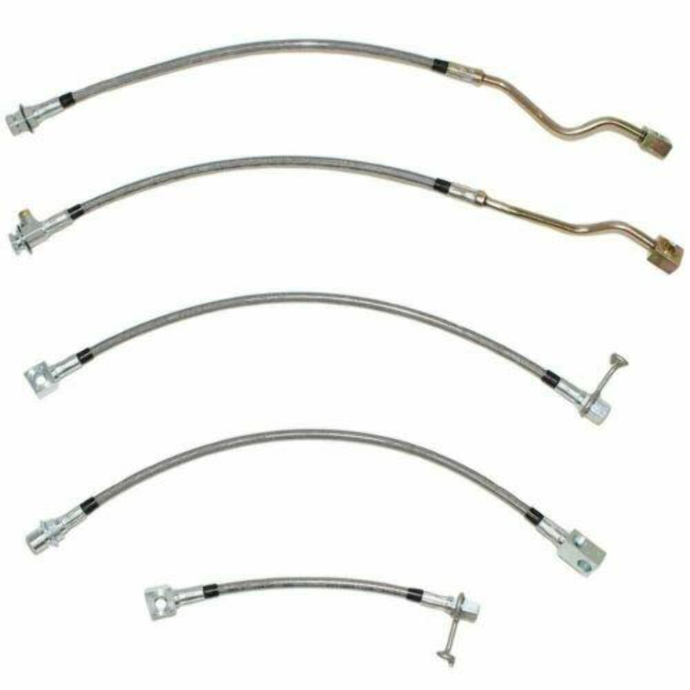 Brake Hose Kit for 2001-2005 4WD disc brakes stainless steel