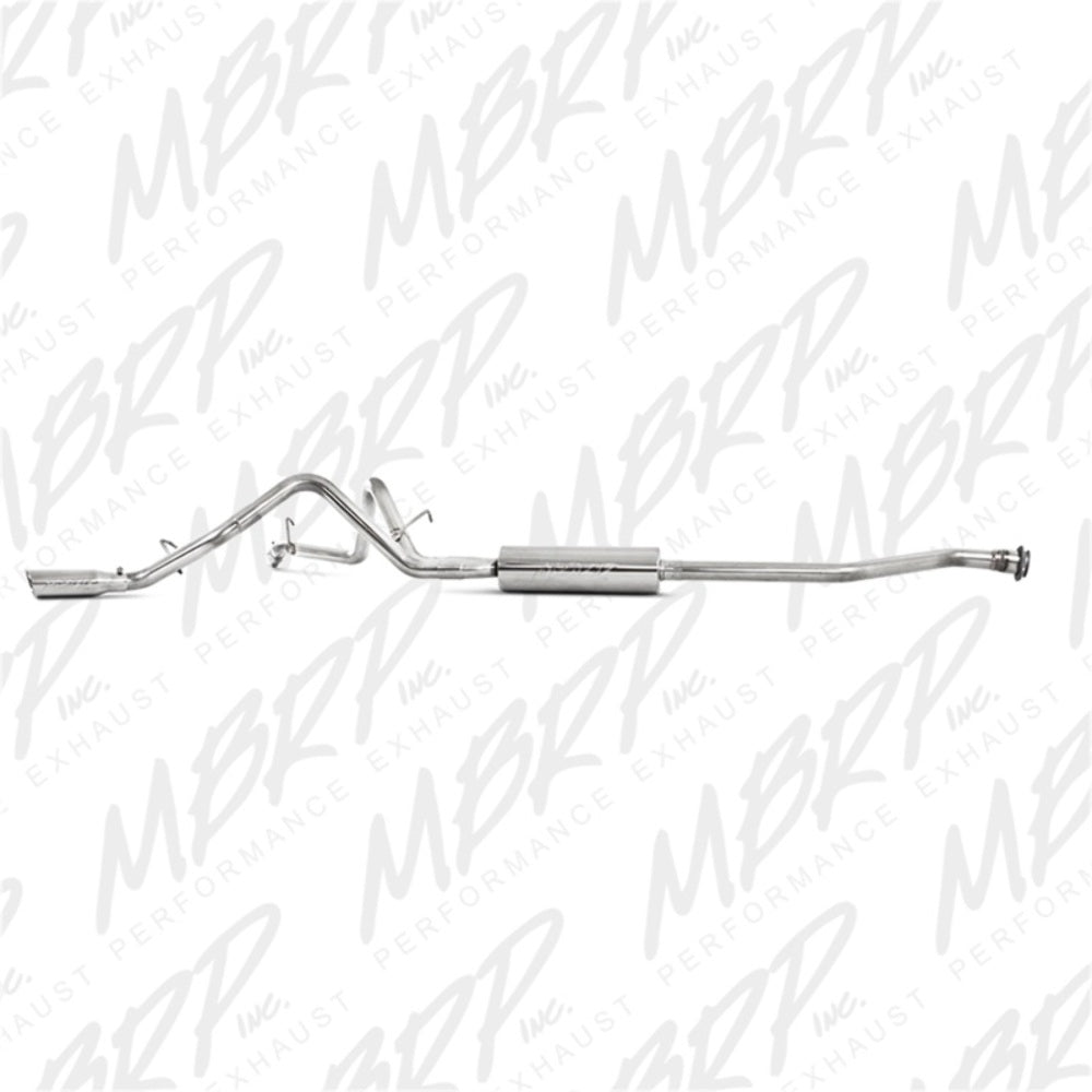 MBRP cat-back exhaust system fits Chevy Silverado 1500 Armor Plus Series T409 stainless steel S5018409 2.5 inch inlet/outlet