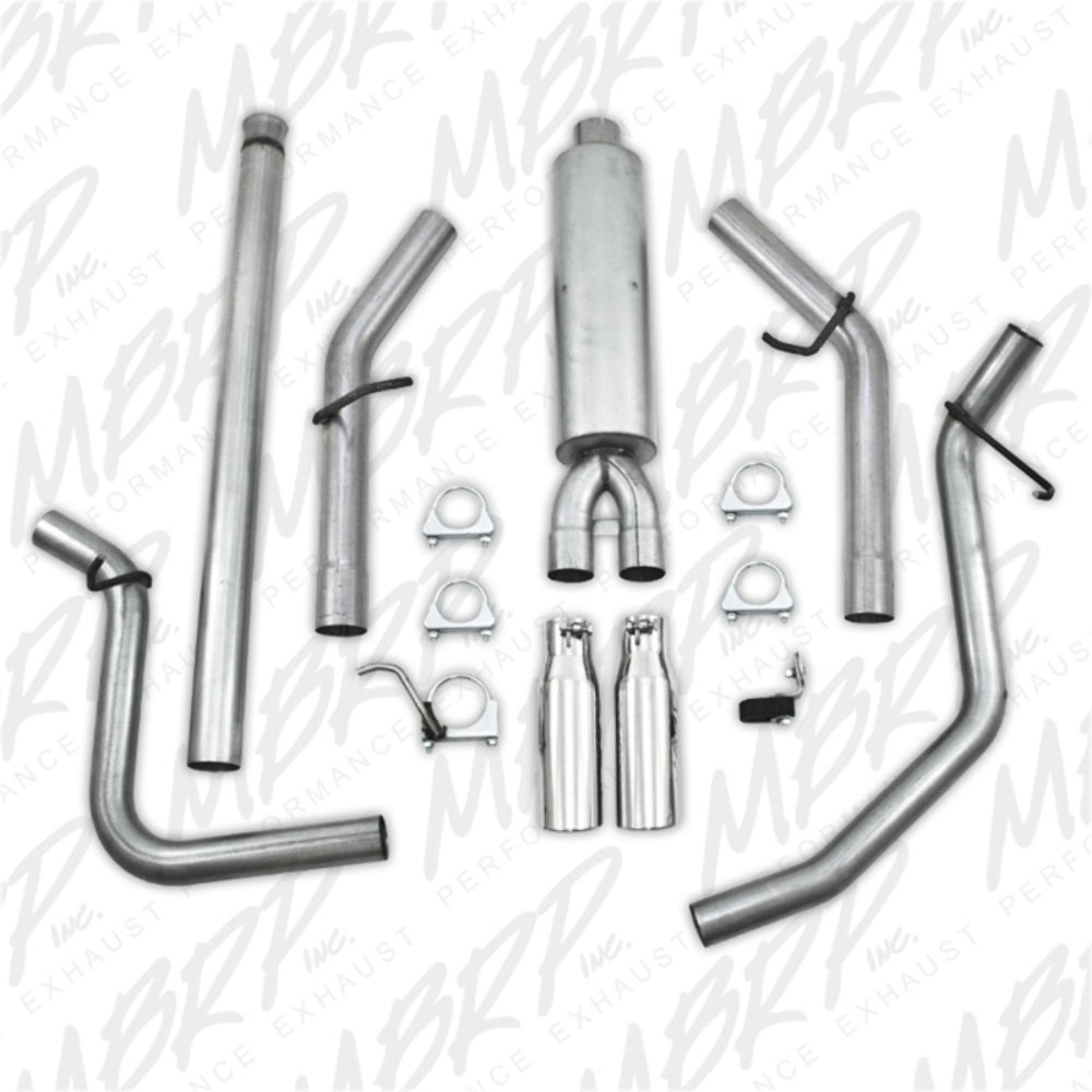 MBRP cat-back exhaust system fits Chevy Silverado 1500 aluminized steel S5056AL