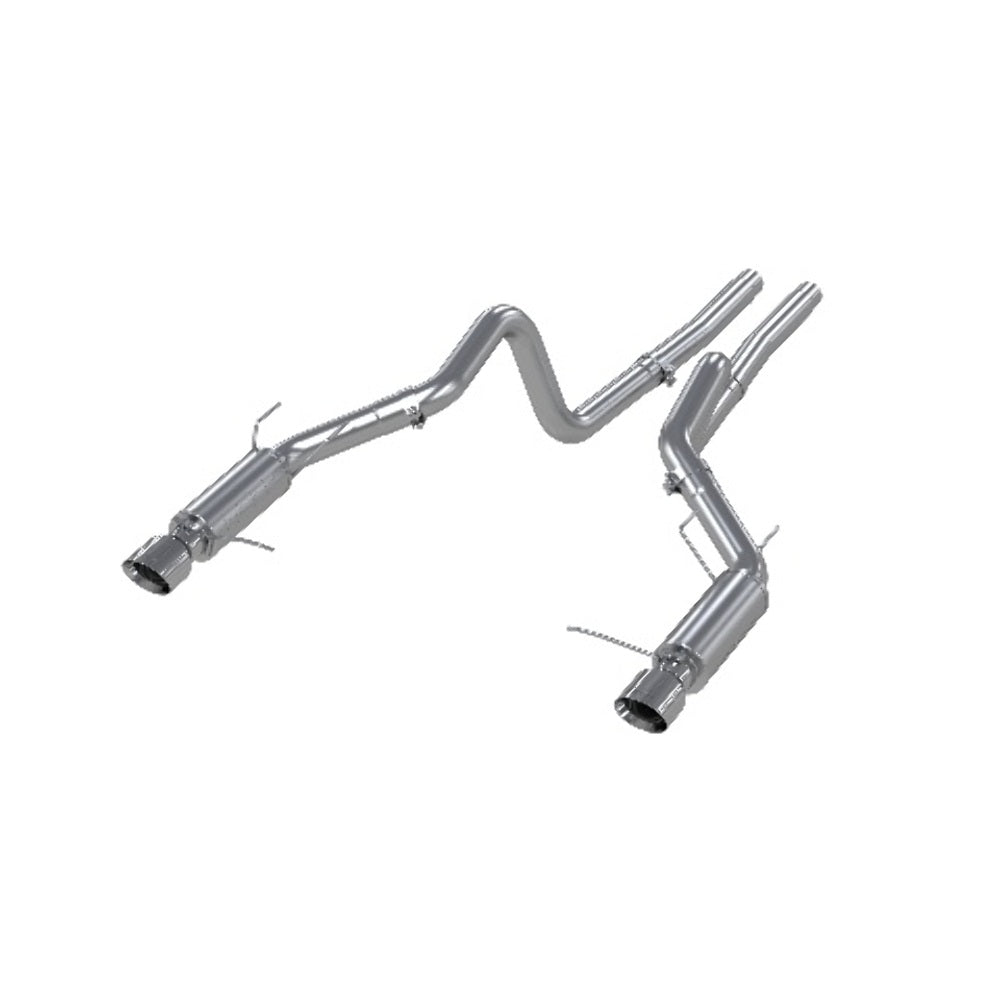 MBRP cat-back exhaust system fits Ford Mustang dual split rear exit Armor Pro Series T304 stainless steel S7260304