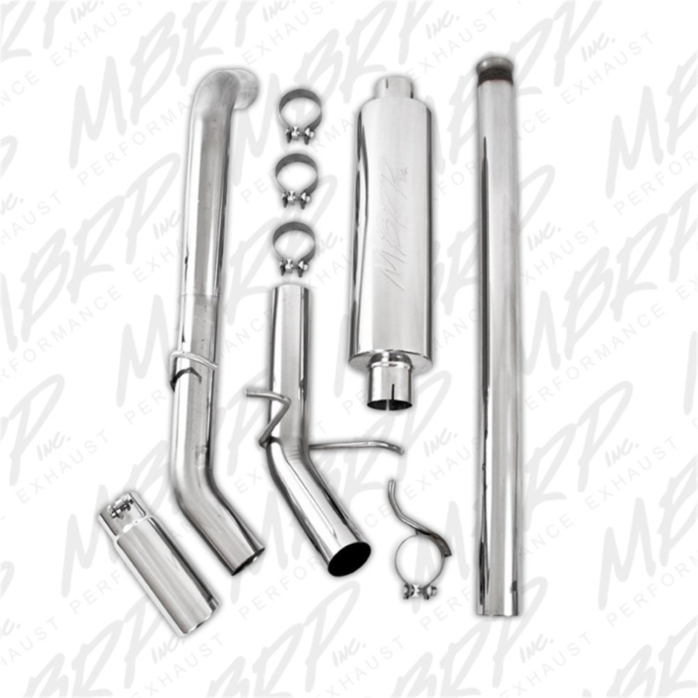 MBRP cat-back exhaust system fits Chevy Silverado 1500 single side exit Armor Plus Series T409 stainless steel S5070409