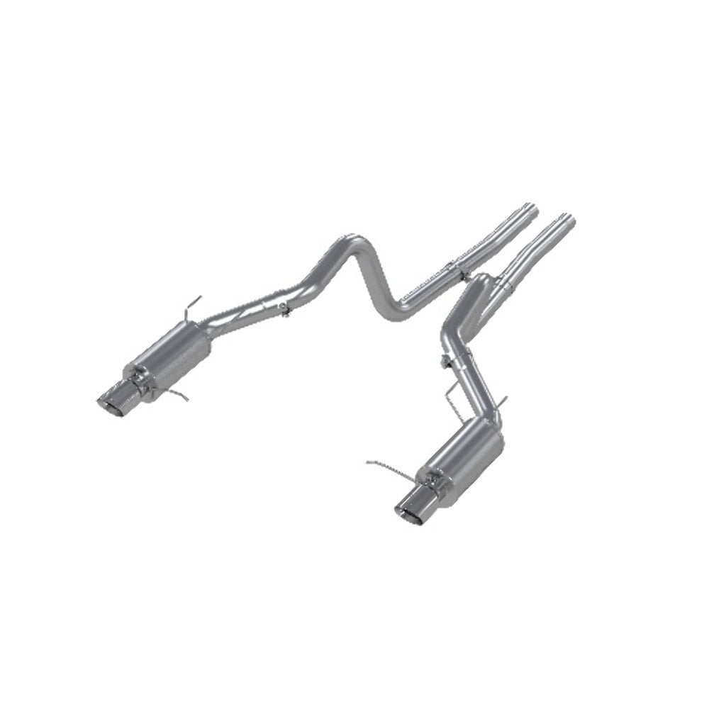 MBRP cat-back exhaust system fits Ford Mustang dual split rear exit Armor Plus Series T409 stainless steel S7258409