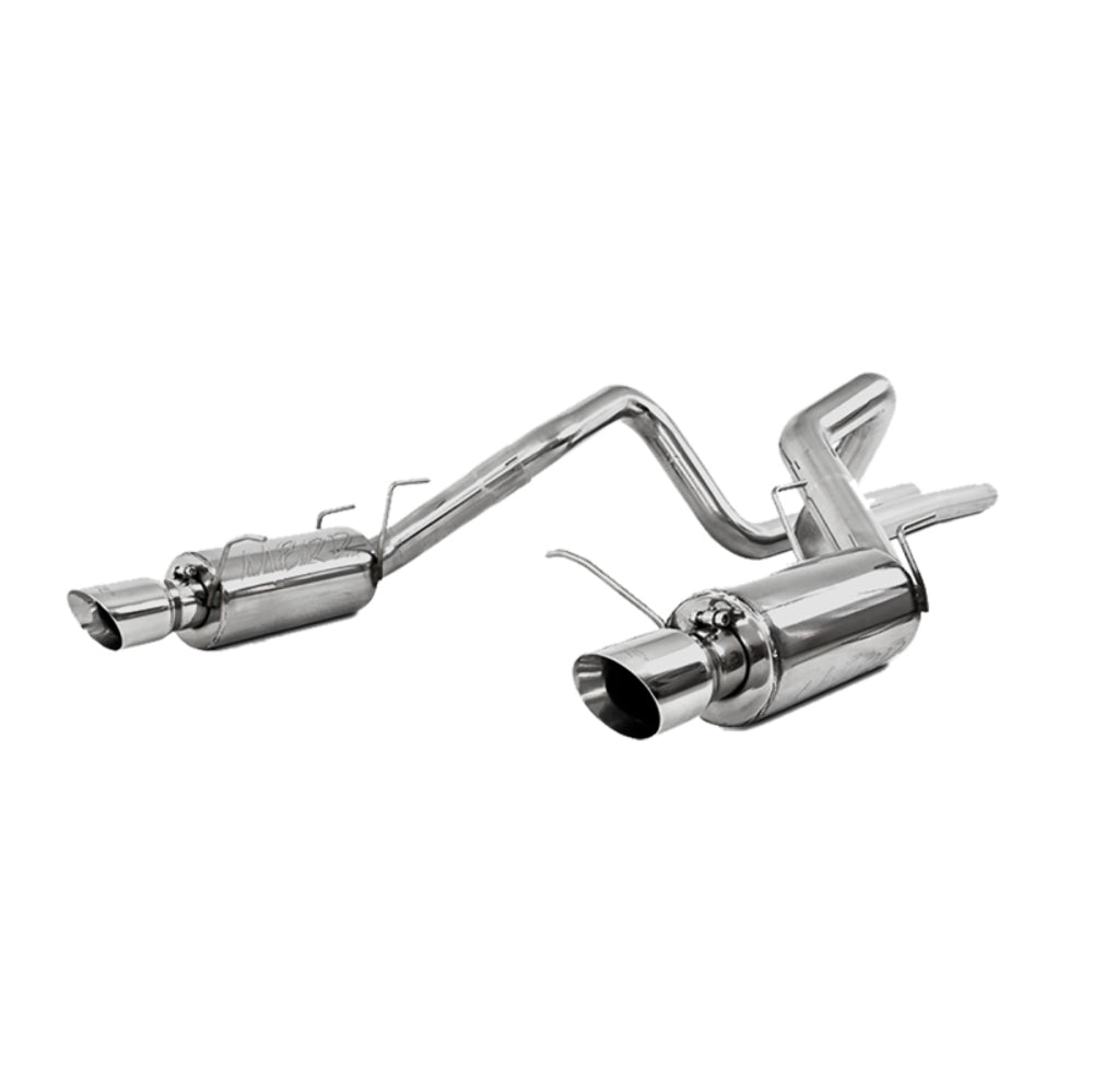 MBRP cat-back exhaust system fits Ford Mustang dual split rear exit Armor Plus Series T409 stainless steel S7258409