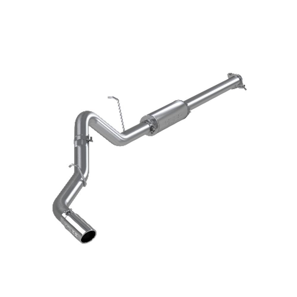 MBRP cat-back exhaust system fits Chevy Silverado 2500 single side exit Armor Plus Series T409 stainless steel S5076409