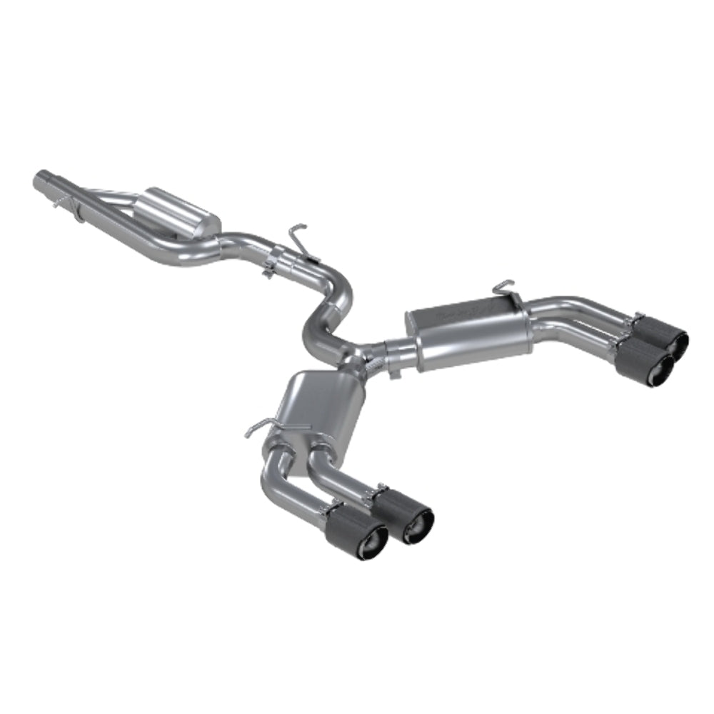 MBRP cat-back exhaust system Armor Pro Series T304 stainless steel carbon fiber tip S46013CF