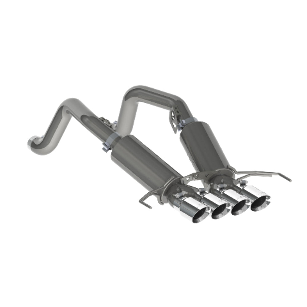 MBRP axle-back exhaust system fits Chevy Corvette Armor Pro Series T304 stainless steel S7030304