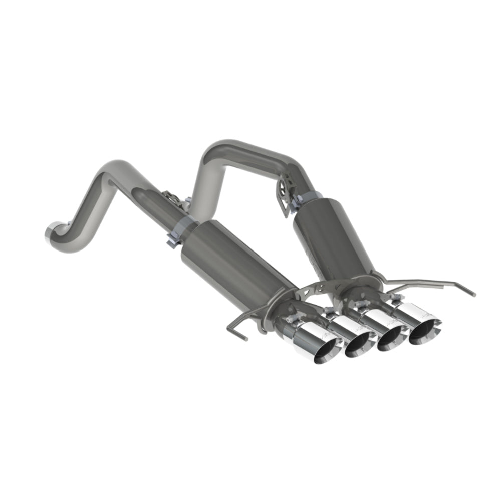 MBRP axle-back exhaust system fits Chevy Corvette Armor Pro Series T304 stainless steel S7030304