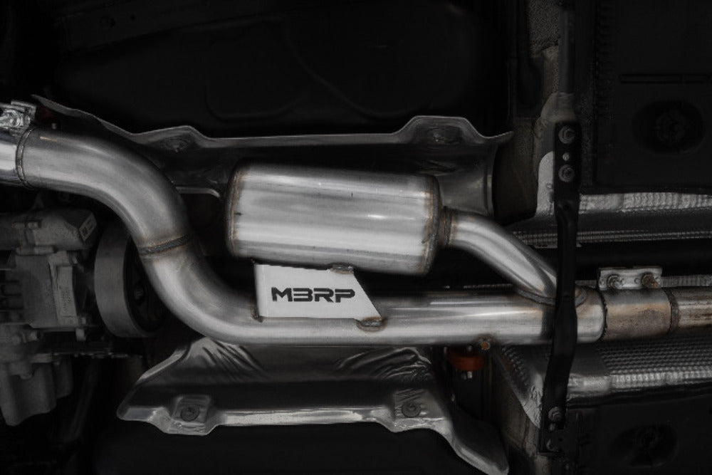 MBRP cat-back exhaust system Armor Pro Series T304 stainless steel carbon fiber tip S46043CF