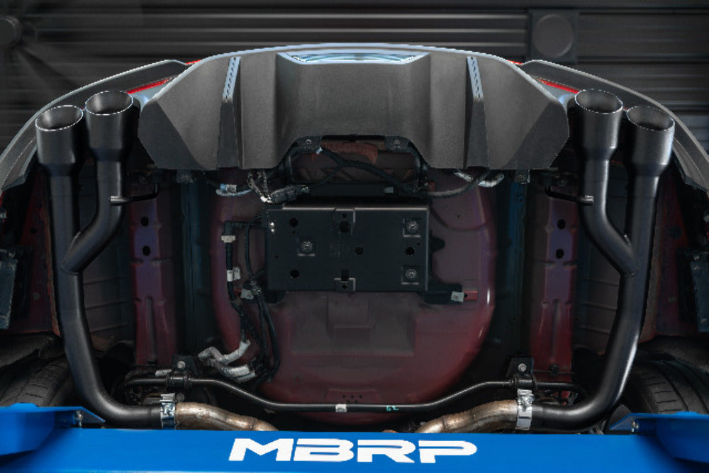MBRP axle-back exhaust system fits Ford Mustang aluminized steel S7211BLK 2.5 inch inlet/outlet