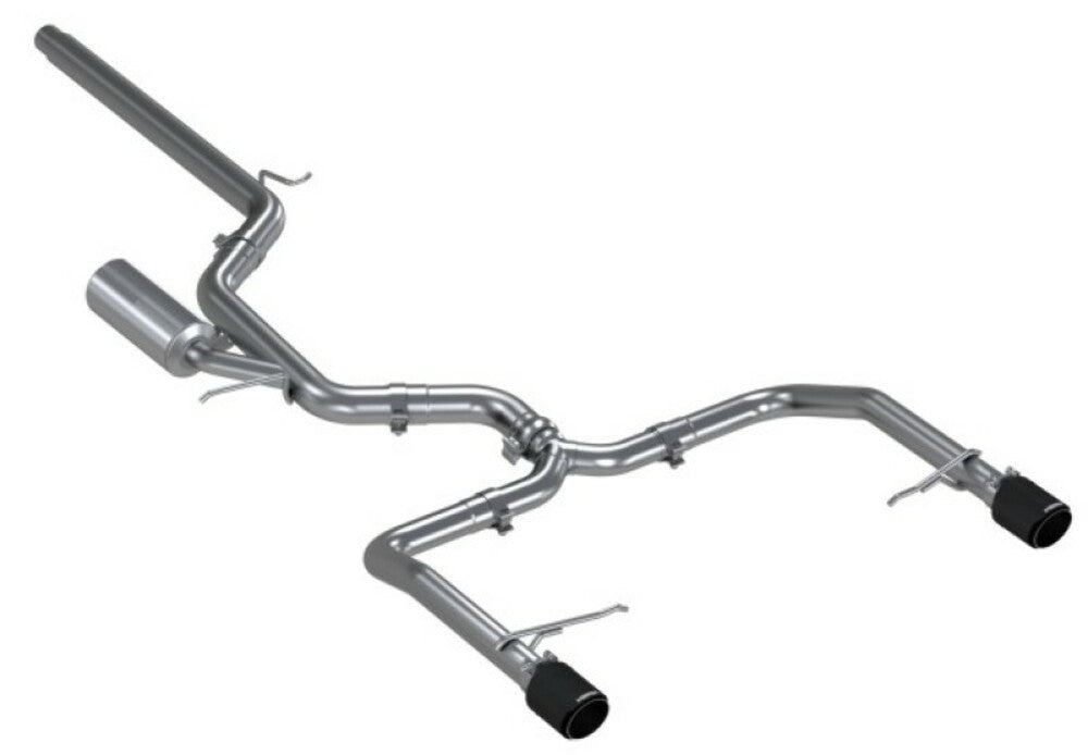 t Fits 19-21 Volkswagen Jetta 3" Cat Back Dual Split Rearwith Carbon Tips-S46083CF MBRP Exhaust