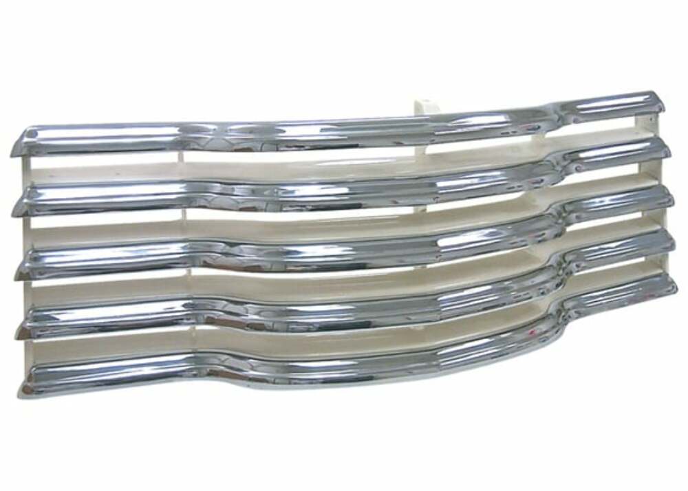 1947-53 Truck Grille-Chevrolet- Chrome W/ Cream Painted Rear Splash