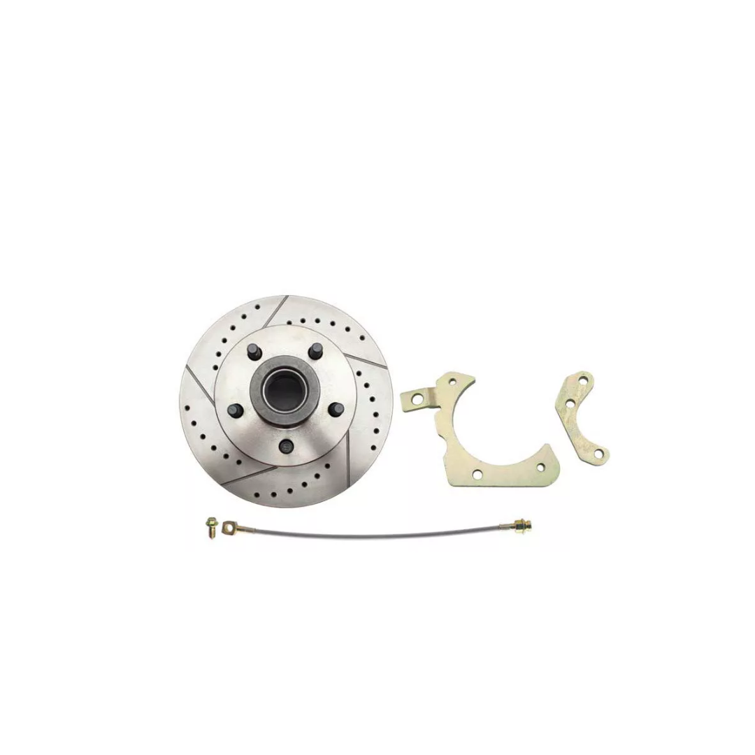 1955-1958 GM Full Size Disc Brake Kit Drilled/Slotted Rotors DBK5558LX Brakes MBM
