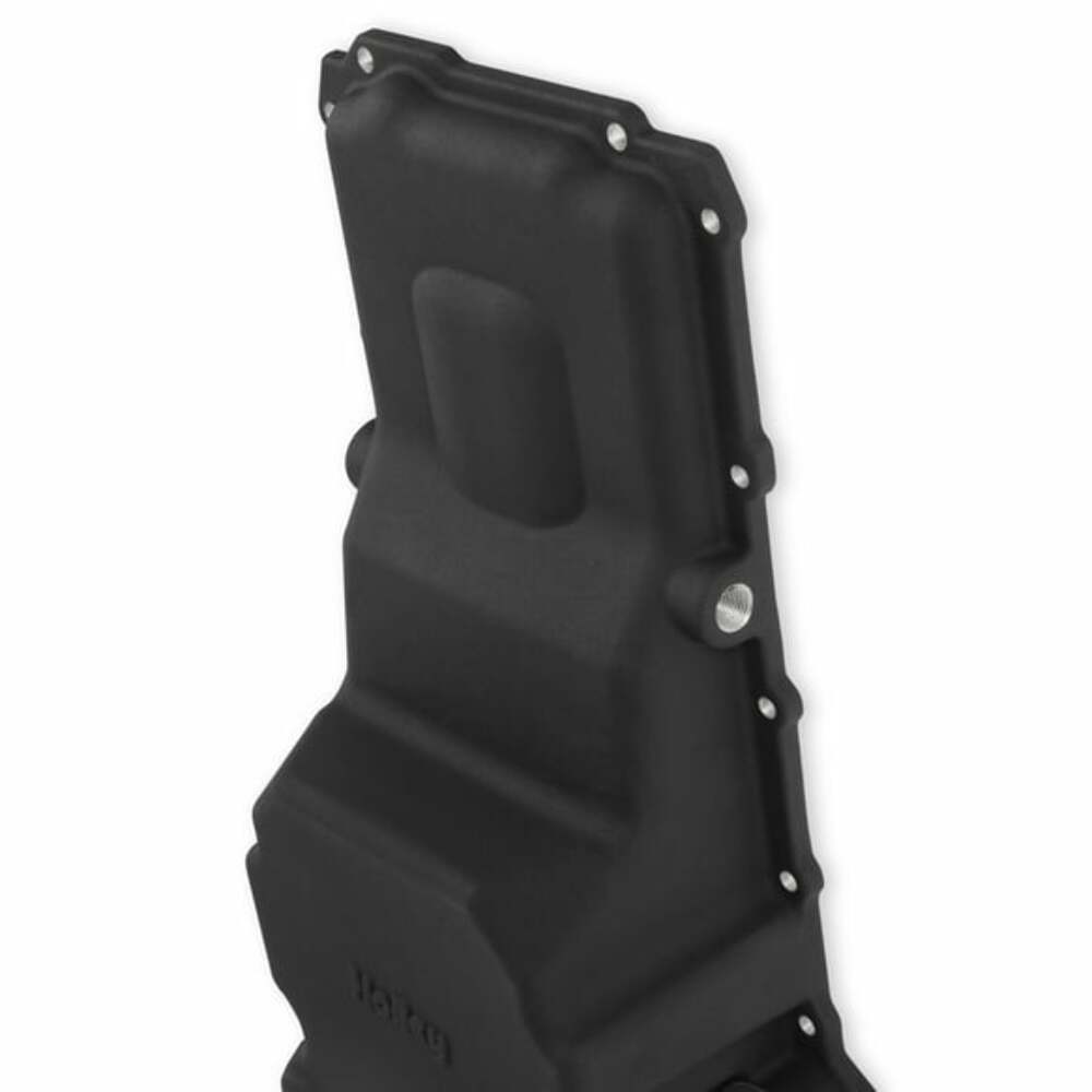 Hooker performance muffler black fits-1955-87-gm-ls-swap-oil-pan-additional-front-clearance-black-finish-302-3bk